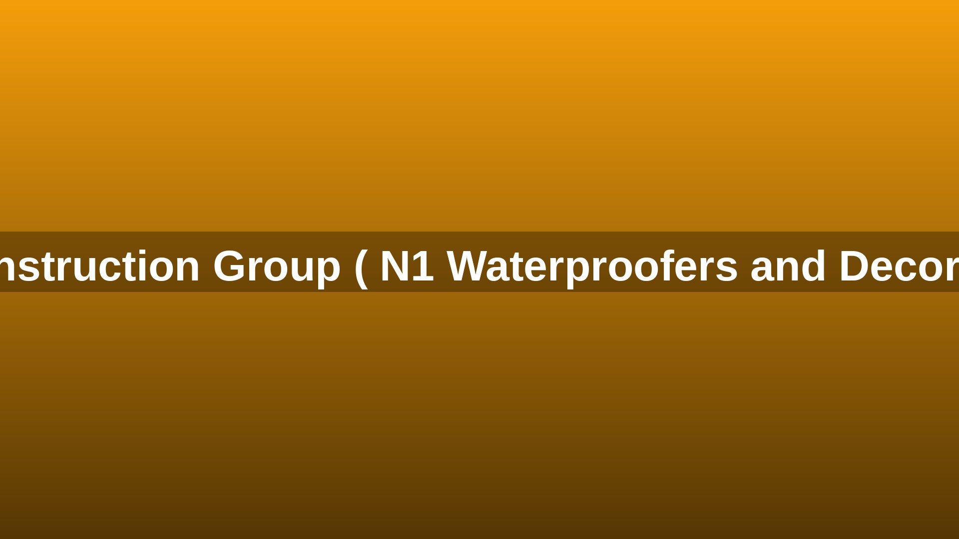 N1 Construction Group team